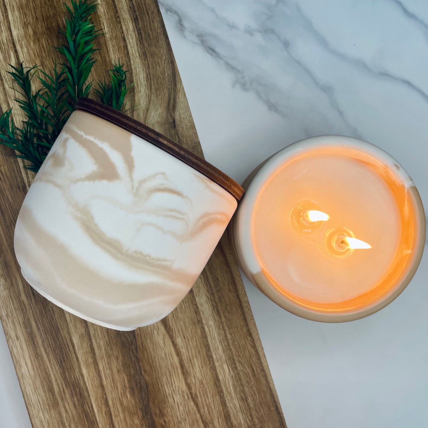 The Good Shepherd Concrete Candle