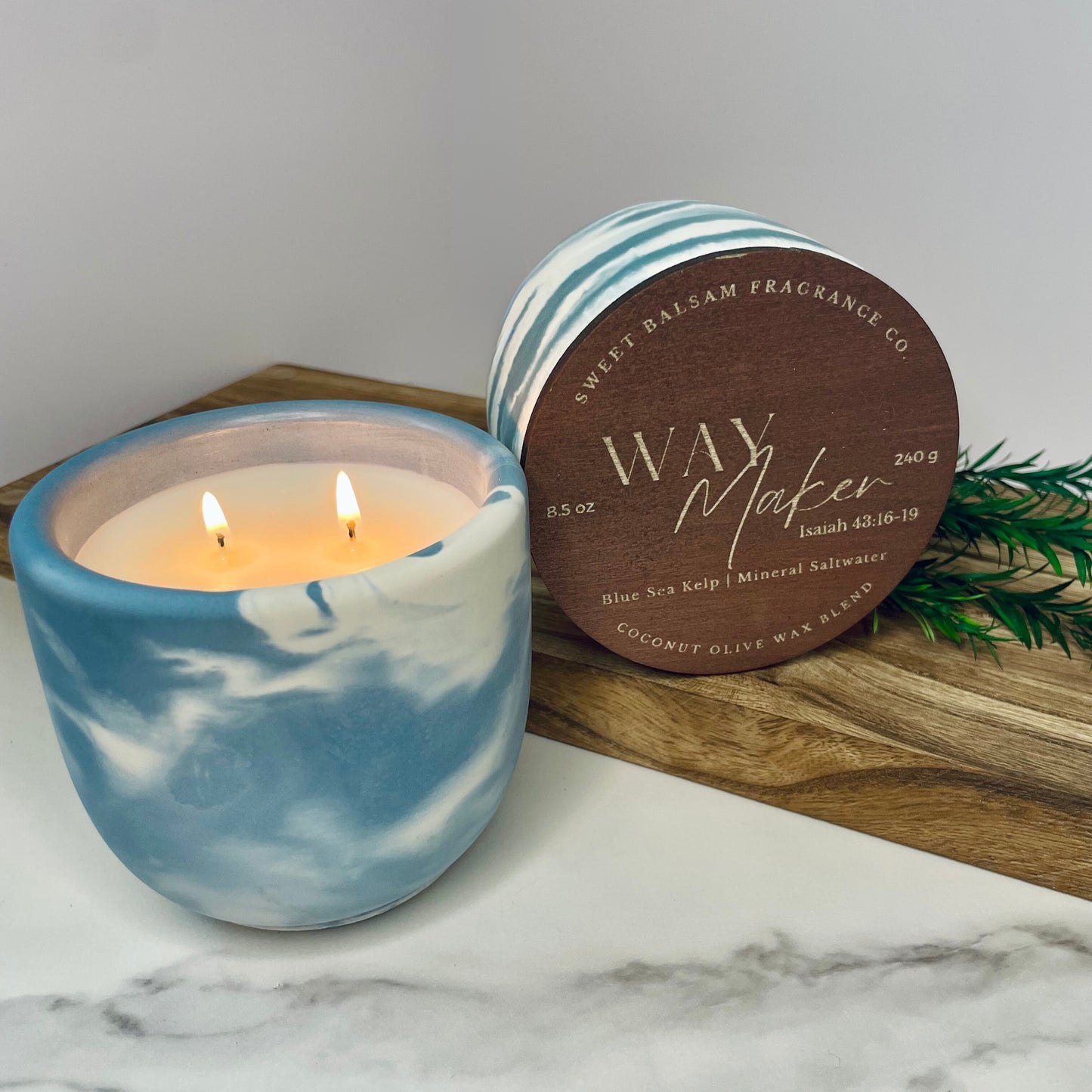 Way Maker Concrete Candle