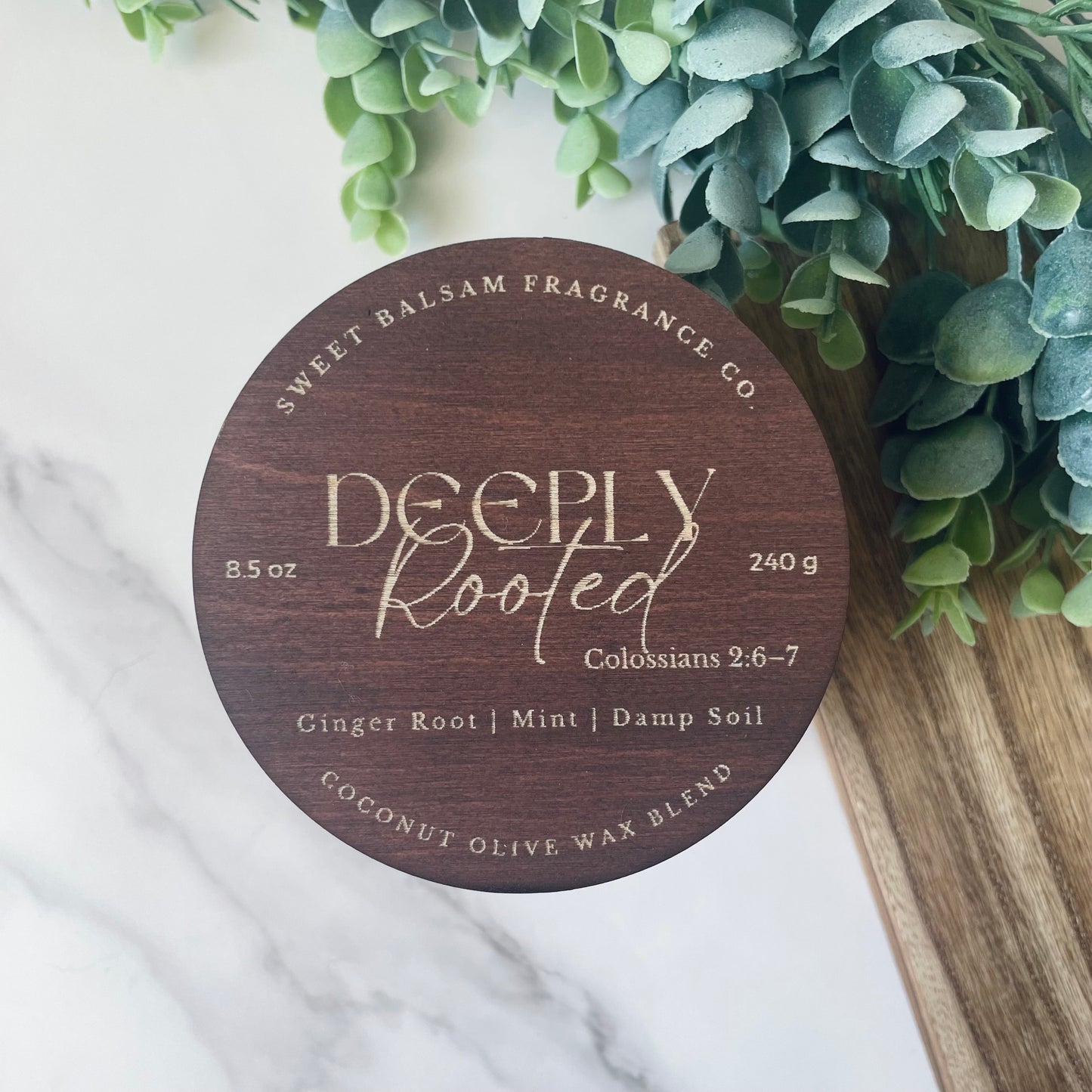 Deeply Rooted Concrete Candle