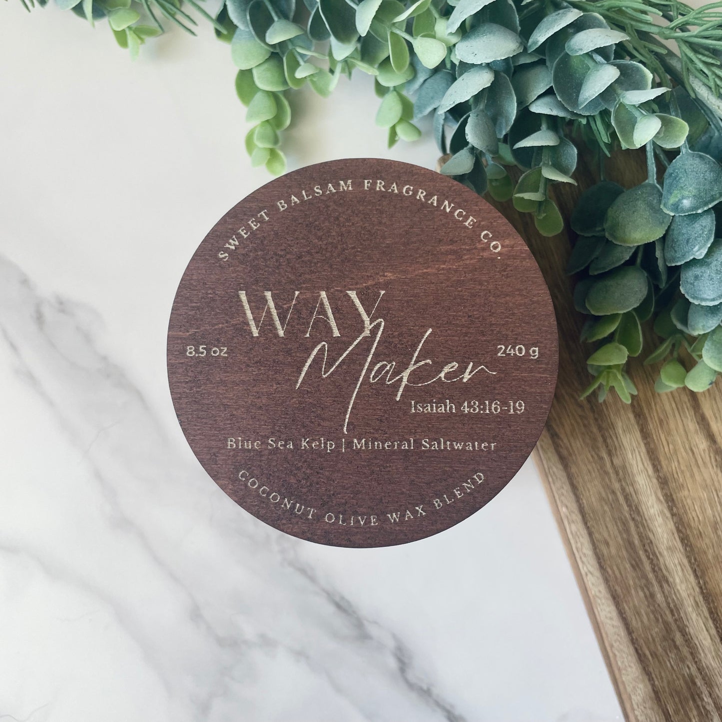 Way Maker Concrete Candle