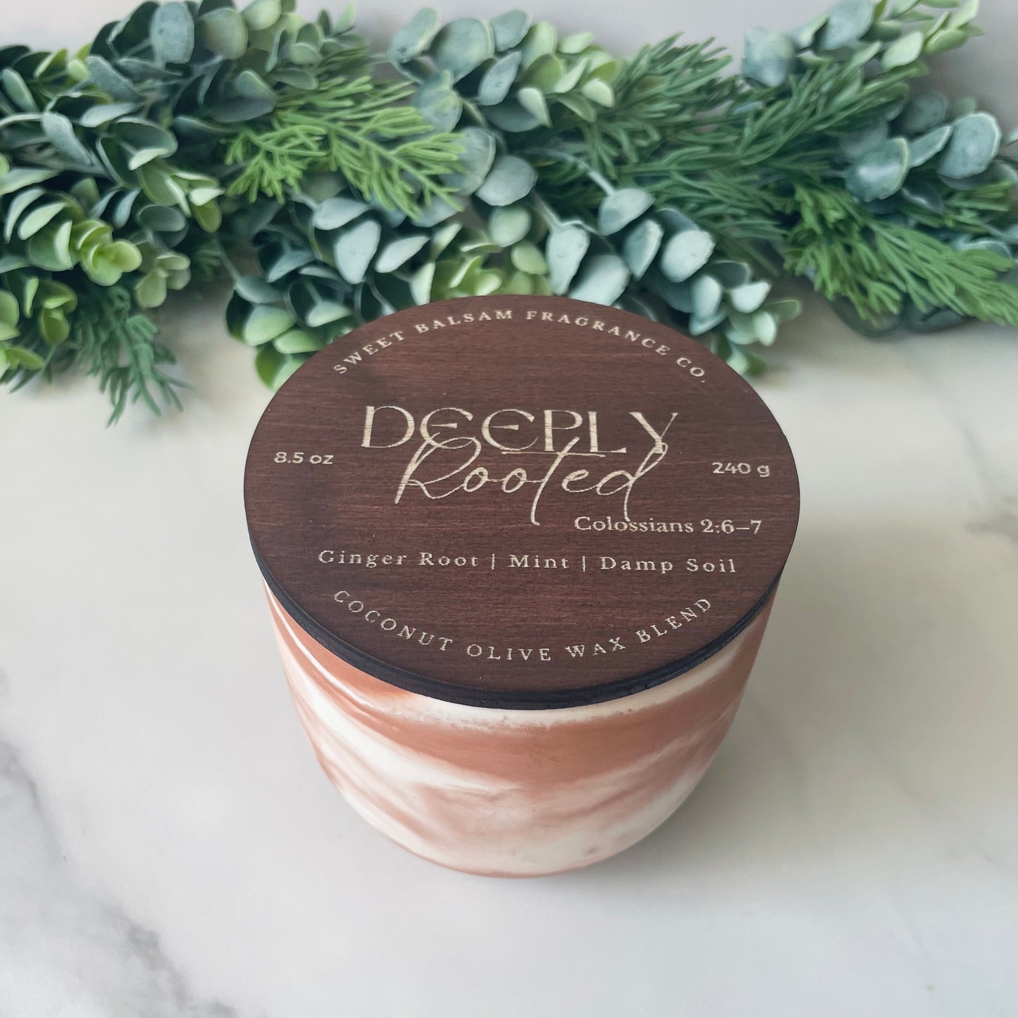 Deeply Rooted Concrete Candle