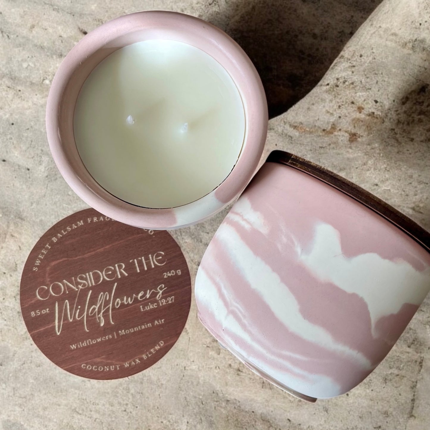 Consider the Wildflowers Concrete Candle-Limited Edition
