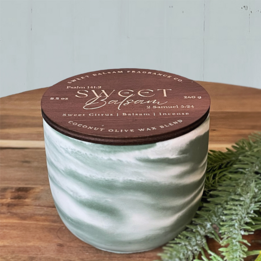 Sweet Balsam Concrete Candle