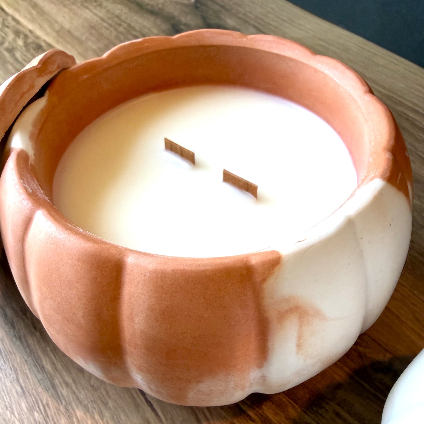 Harvest Spice Pumpkin Concrete Candle