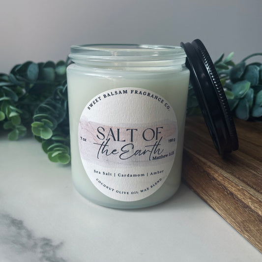 Salt of the Earth Glass Candle