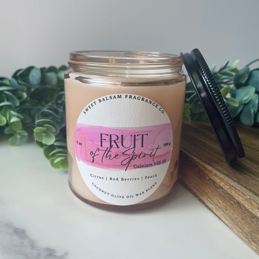 Fruit of the Spirit Glass Candle