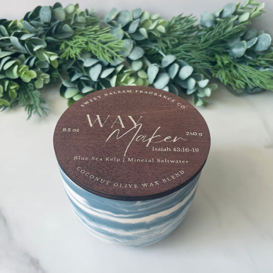 Way Maker Concrete Candle