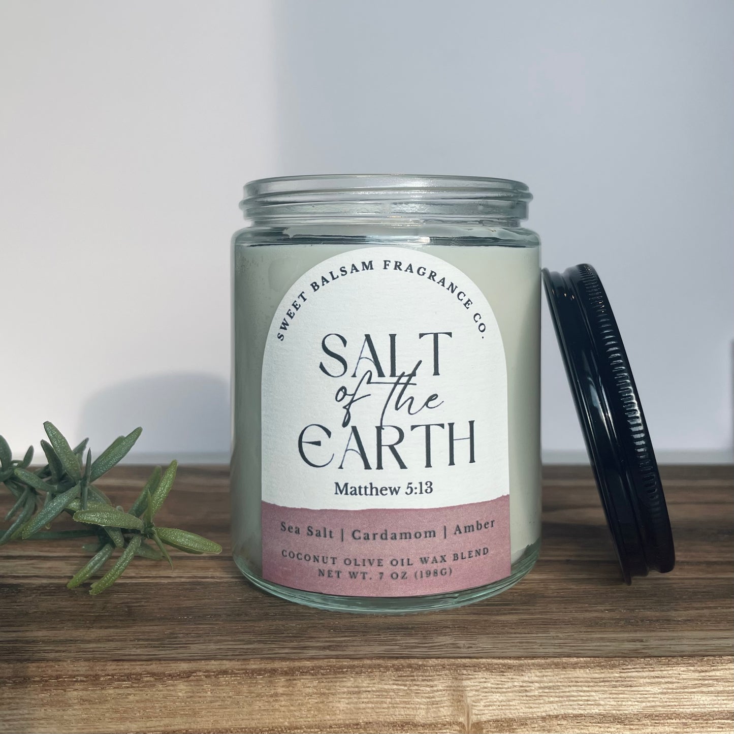 Salt of the Earth Glass Candle