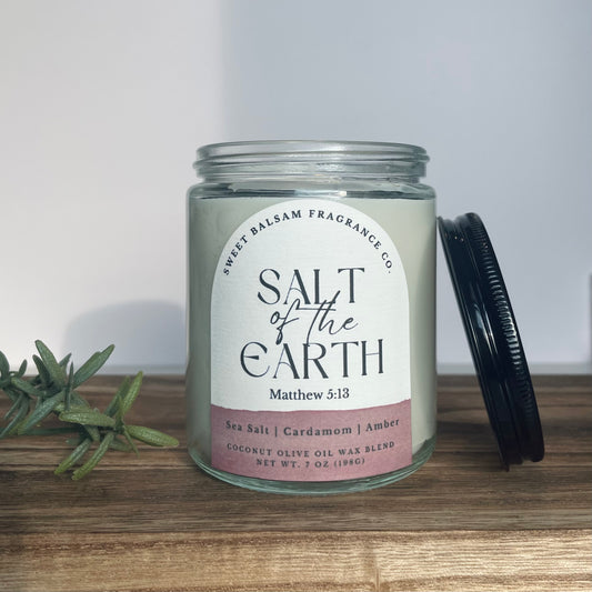 Salt of the Earth Glass Candle