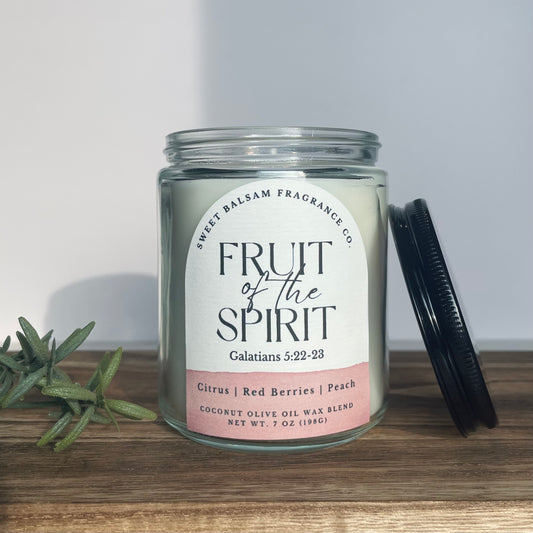 Fruit of the Spirit Glass Candle