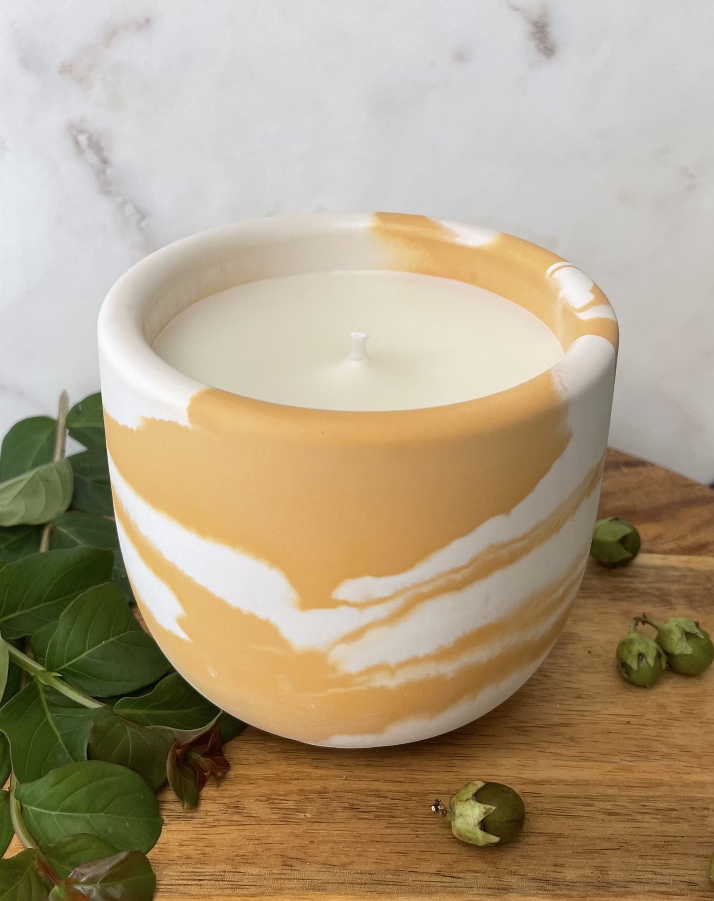 Joy of the Lord Concrete Candle