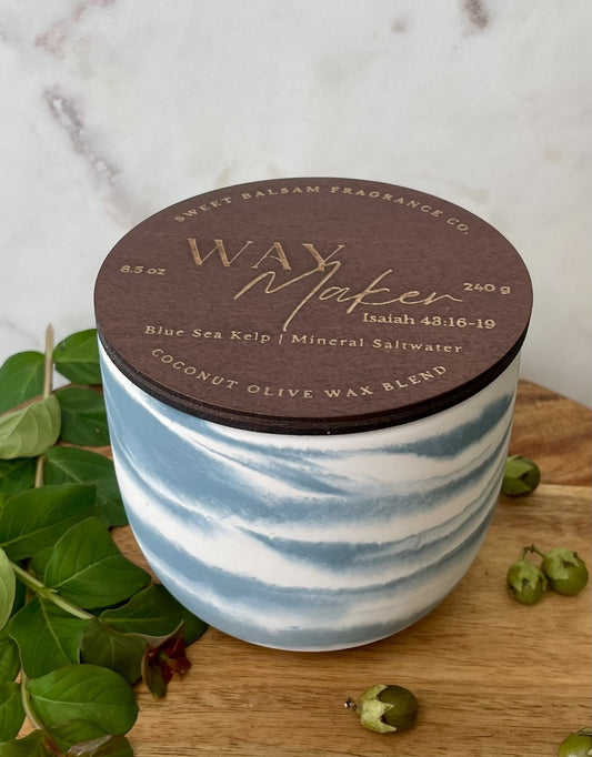 Way Maker Concrete Candle