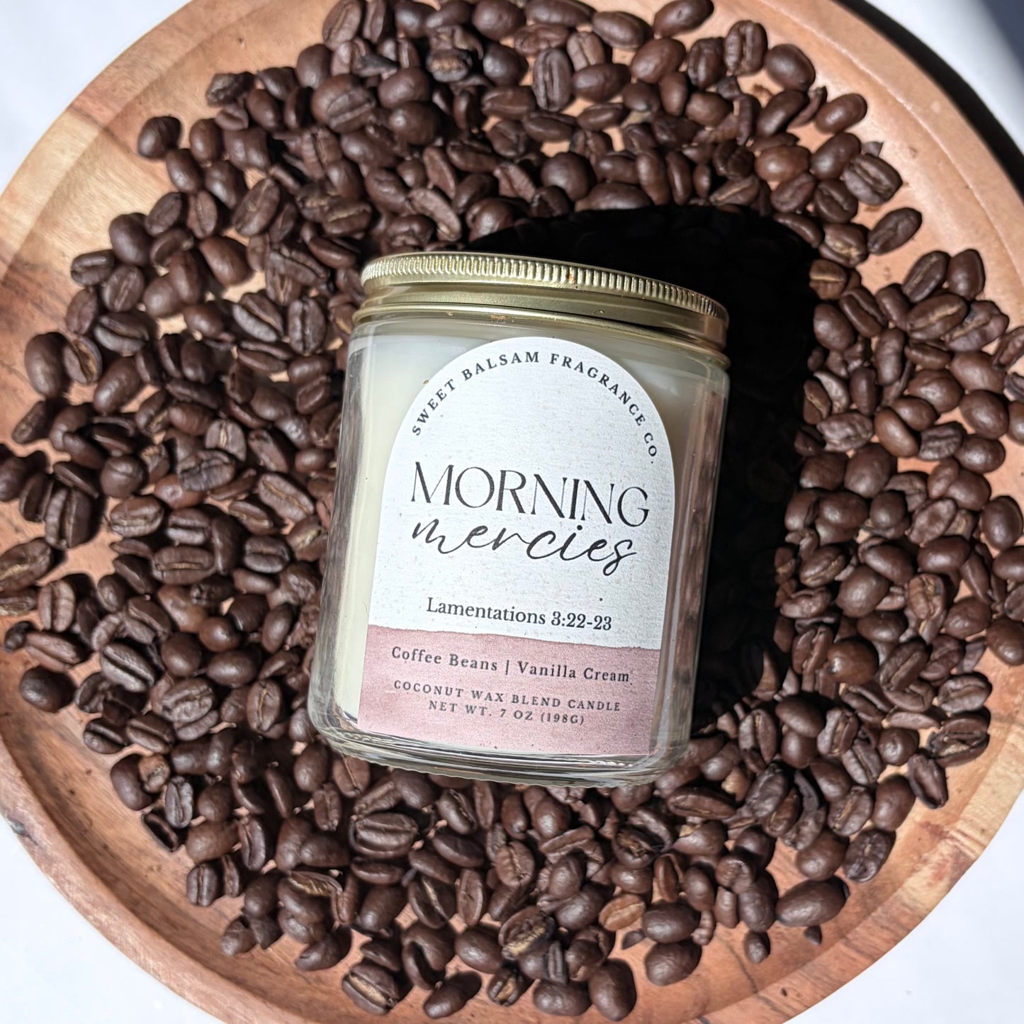Limited Edition Morning Mercies Glass Candle