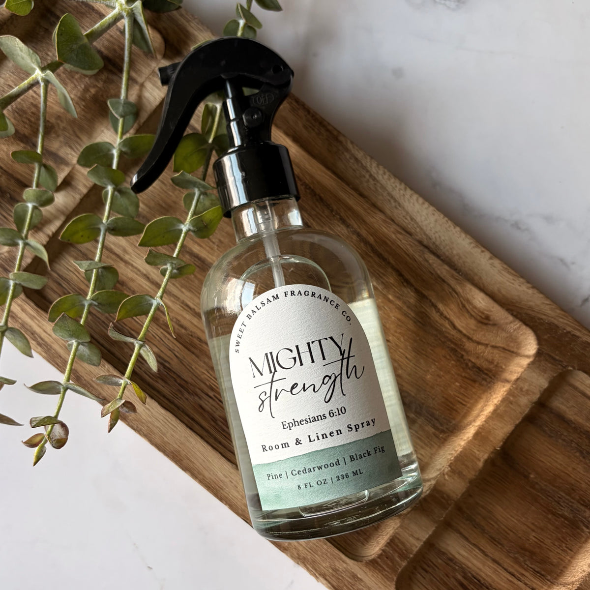 Mighty Strength Room + Linen Spray