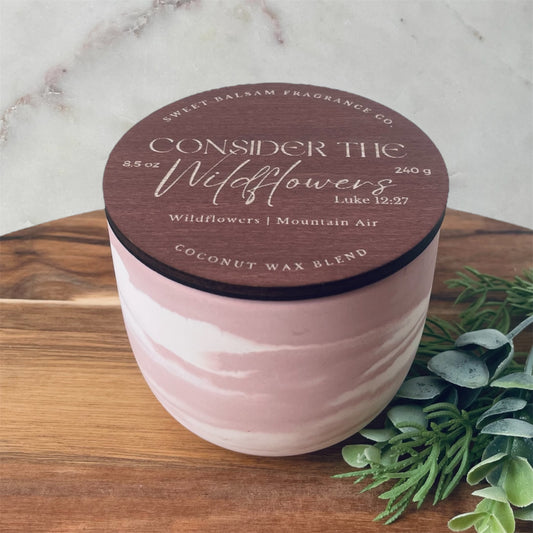 Consider the Wildflowers Concrete Candle-Limited Edition