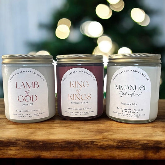 Names of Jesus Glass Candles