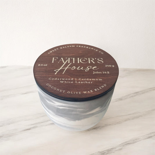 Father's House Concrete Candle