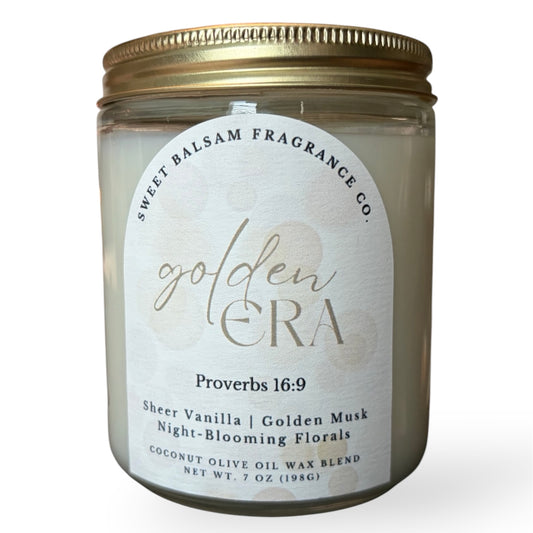 Limited Edition Golden Era Glass Candle