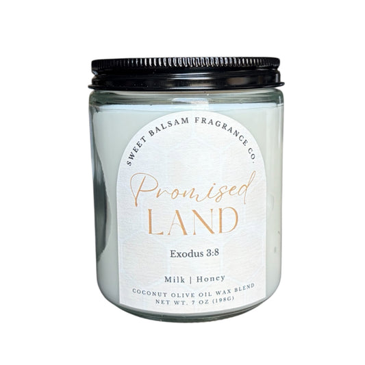 Promised Land Glass Candle