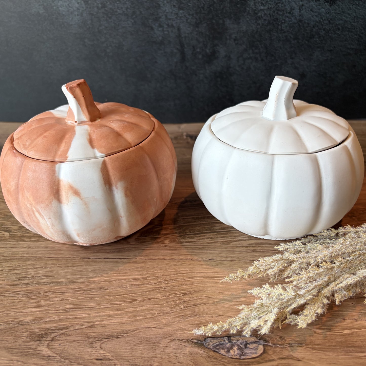Harvest Spice Pumpkin Concrete Candle
